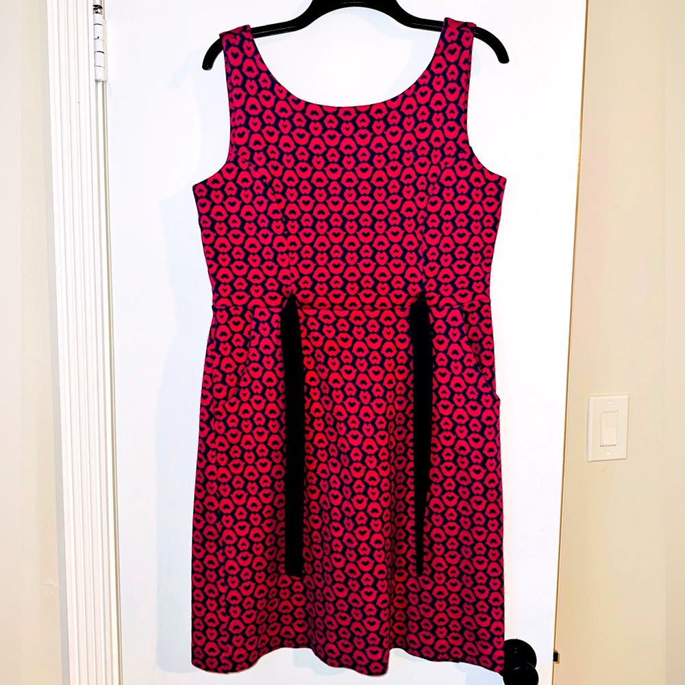 💋Lilly Pulitzer Lips Tie Front Dress Size L💋